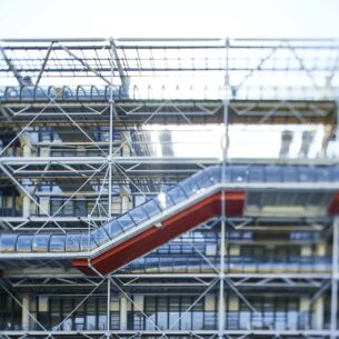 Vue extérieyr Centre Pompidou