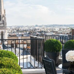 Vue sur Tour Eiffle terrasse Tour Eiffel