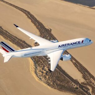 Avion Air France en vol