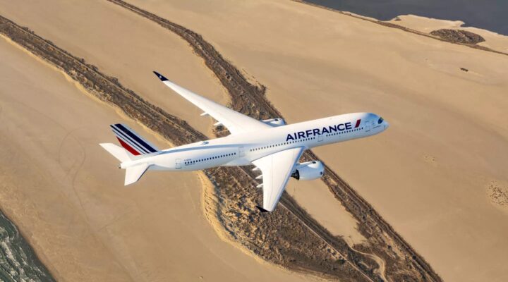 Avion Air France en vol