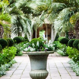 Les Près d'Eugénie jardin extérieur